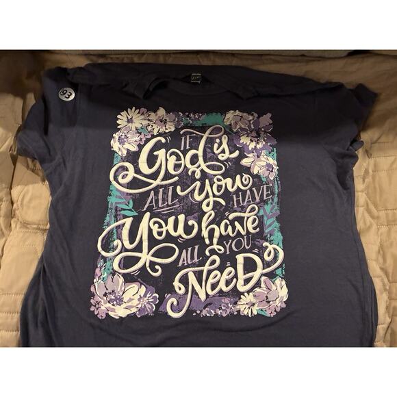 Unknown Other - Vintage Graphic Ladies Jesus T-Shirt - Single Stitch - Size M HOM5103